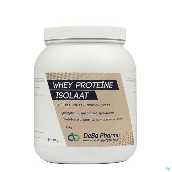 Whey Proteine Isolaat Chocolat 900g Deba