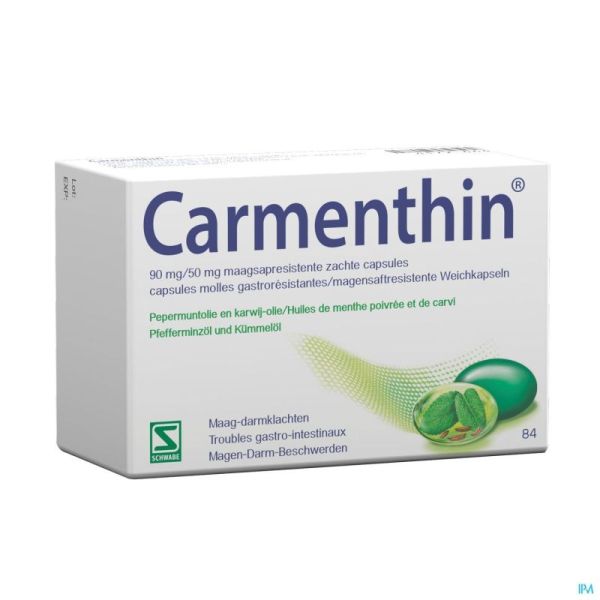 Carmenthin® 84 capsules molles gastroresist.