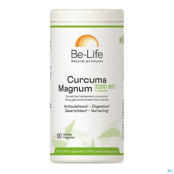 Curcuma Magnum 3200 Be Life Bio Pot Gélules 90