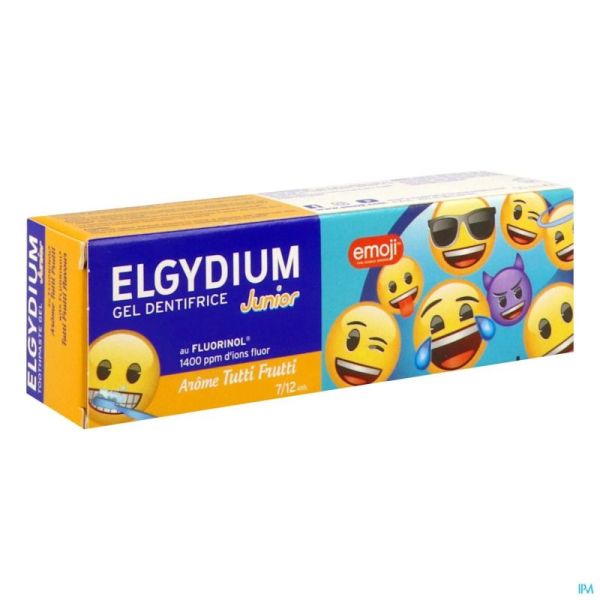 Elgydium Junior Emoji Dentifrice Tutti Frutti 50ml