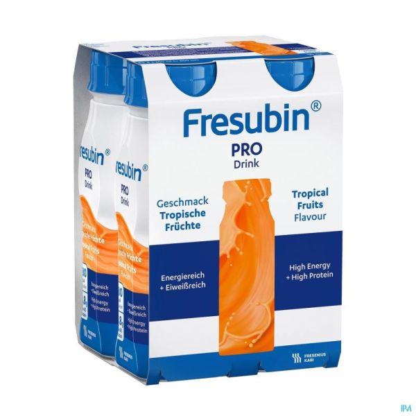Fresubin Pro Fruits Tropicaux Flacon 4x200ml