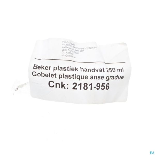 Gobelet Plastique + Anse 250ml Pontos