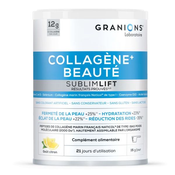 Granions Collagène+ Beauté SublimLift Poudre Citron 315g