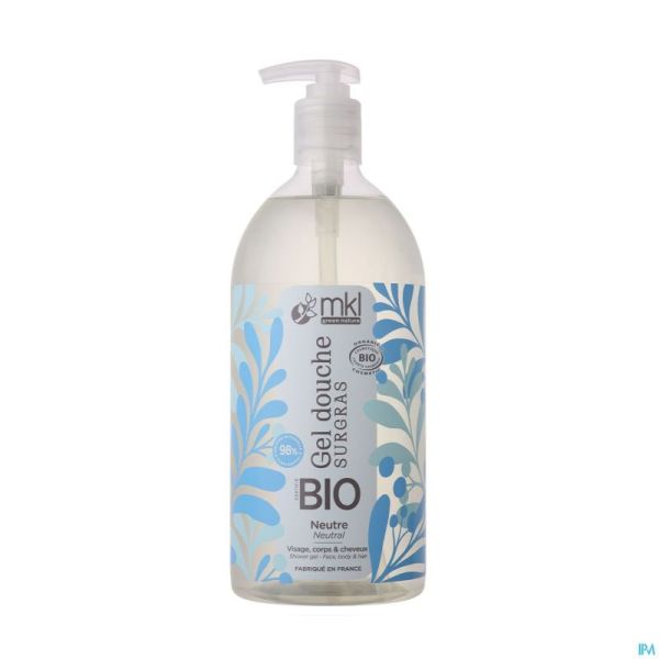 Mkl Gel Douche Bio Neutre Flacon Pompe 1l