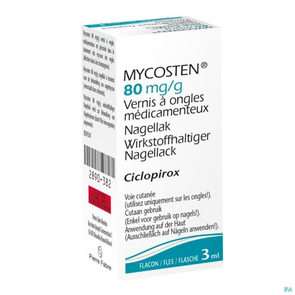 Mycosten Vernis A Ongles 80mg/ml 3 Ml