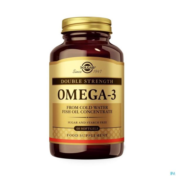 Solgar Omega-3 Double Strength Softgel 60