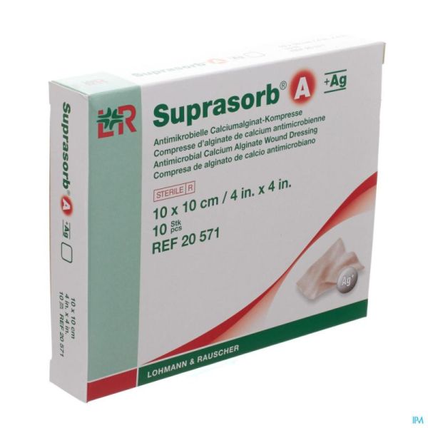 Suprasorb A+ag 10x10 20571 10 St