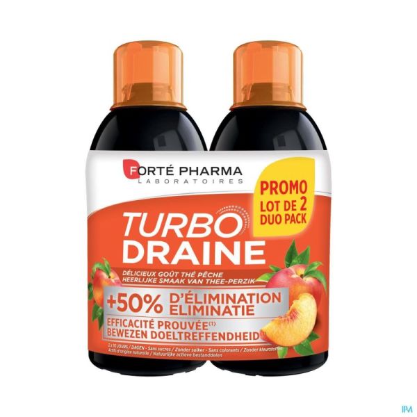 Turbodraine Pêche Forte Pharma  2x500 Ml