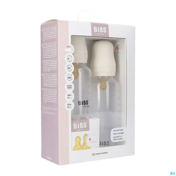 Bibs Biberon Grow&flow Combipack Ivory