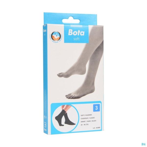 Bota Soft 2 Adulte Bas Cl Noir T3 1 Paire