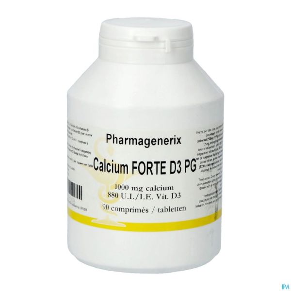 Calcium Forte D3 Pharmagenerix Comprimés Croq 90