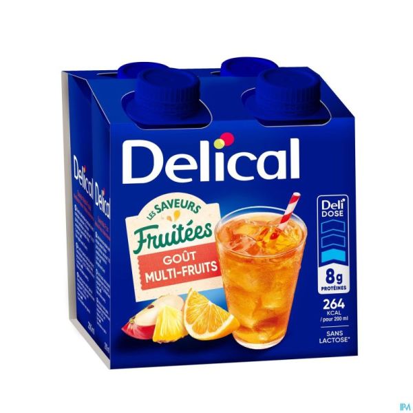 Delical Boisson Fruitee Multifruits 4x200ml