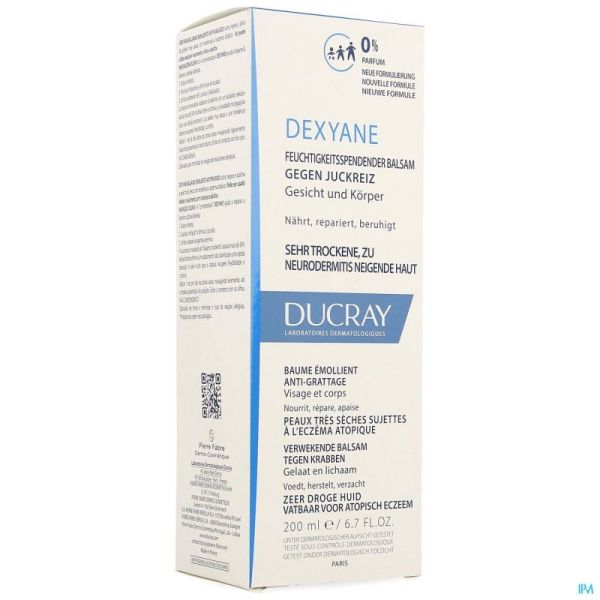 Ducray Dexyane Baume Emollient A/grattage 200ml 