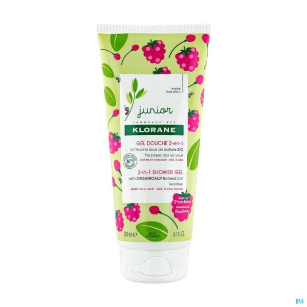 Klorane Petit Junior Gel Douche Framboise 200ml 