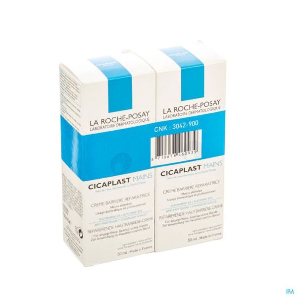 La Roche Posay Cicaplast Crème Mains Duo 2x50ml 2e-50%