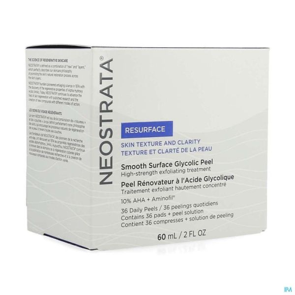 Neostrata Peel Rénovateur à l'Acide Glycolique Pads 36+ 60ml