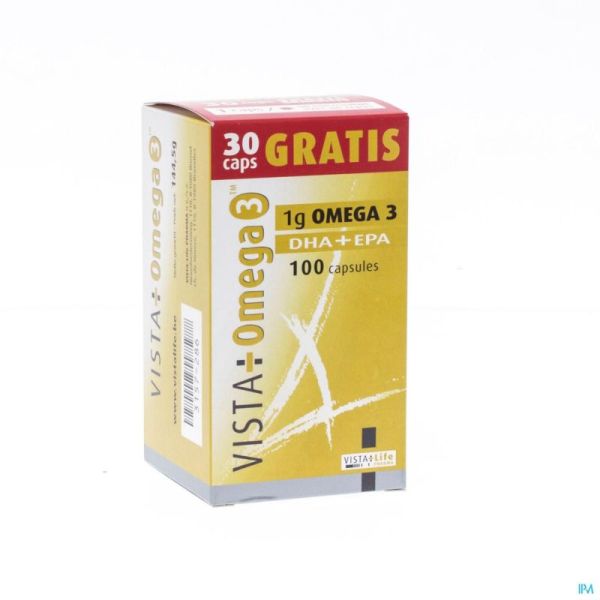 Vista-omega 3 Promo 70+30 Gélules Gratuites