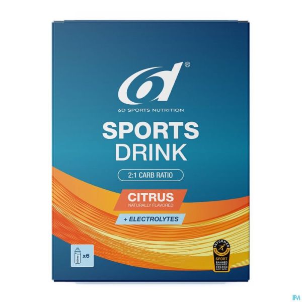 6d Sports Drink Citrus 6x33g