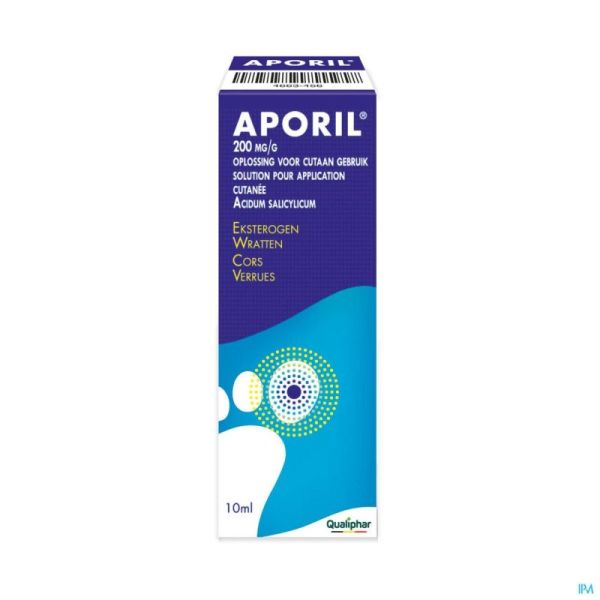 Aporil 200mg/g Solution pour Application Cutanée 10ml