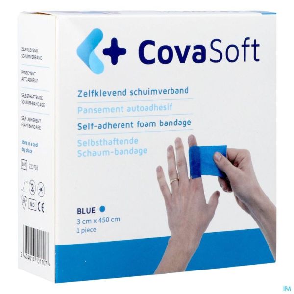 Covasoft Bandage Bleu 3cmx4,5m Covarmed