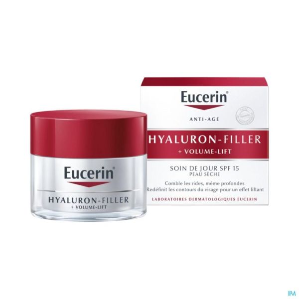 Eucerin Hyaluron Filler +Volume Lift Crème de Jour Peaux Sèches 50ml