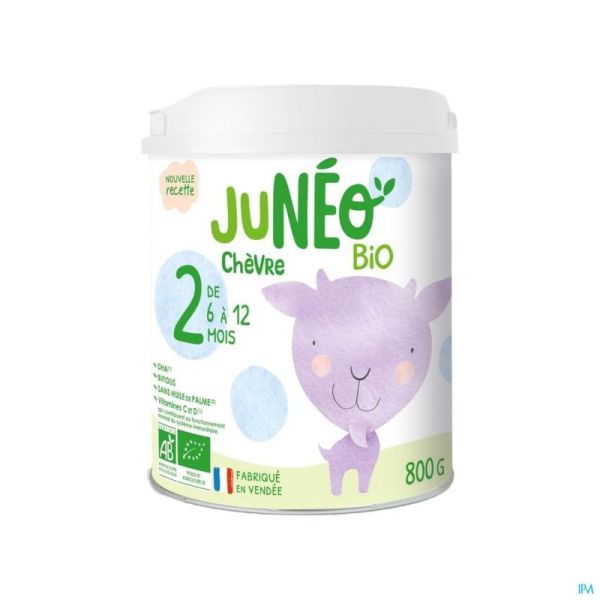 Juneo 2 Lait Chevre 6-12m 800g