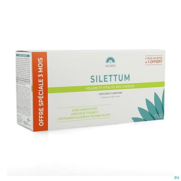 Silettum Cure 3 Mois 3x60 Gélules