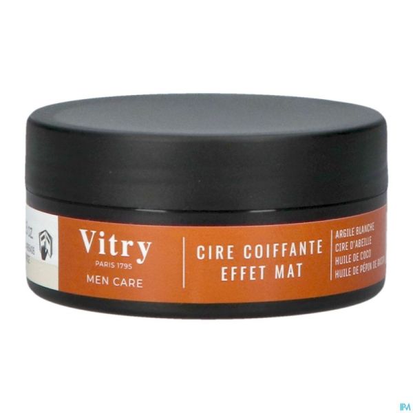 Vitry Homme Cire Coiffante Effet Mat 80g