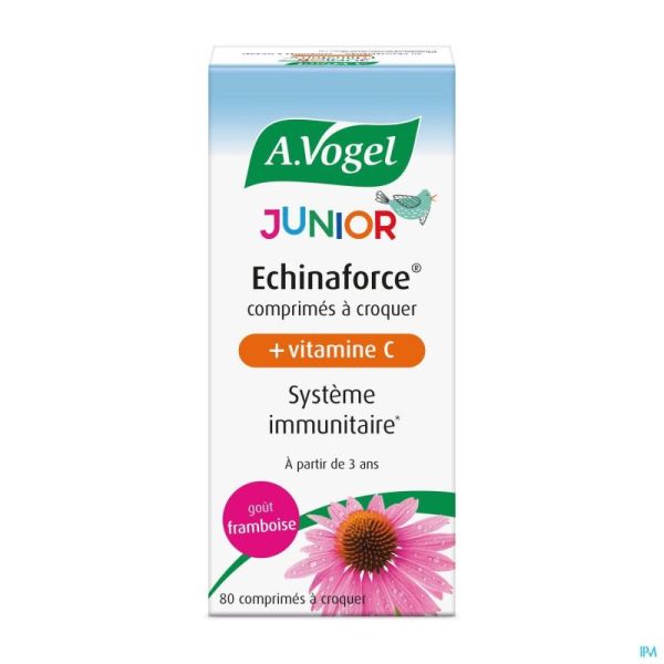 Vogel Echinaforce Junior+ Vitamine C Goût Framboise 80 Pastilles