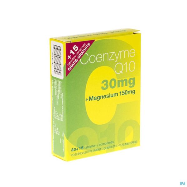 Coenzyme Q10 + Mg Revogan 30+15 Comprimés 30