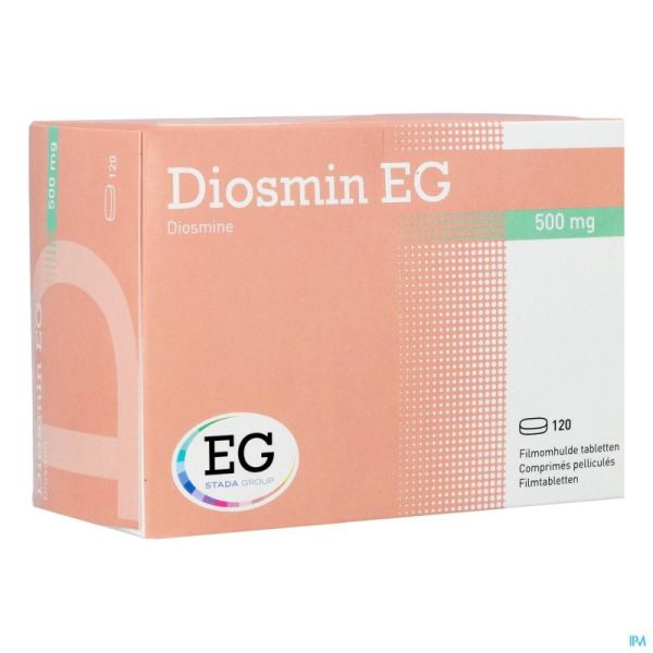 Diosmin Eg 500mg 120 Comprimés Pelliculés