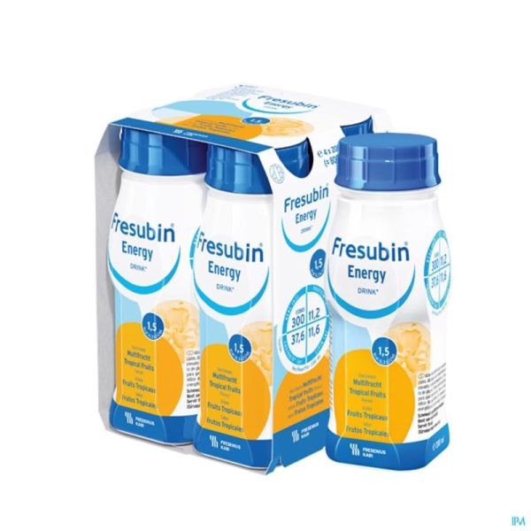 Fresubin Energy Drink Fruits Tropicaux 4x200 Ml