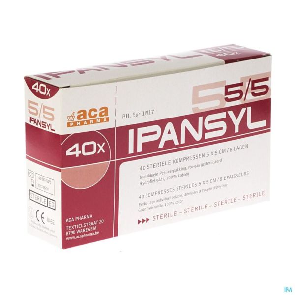 Ipansyl Compr St 5x5 8pl 40 Pièce