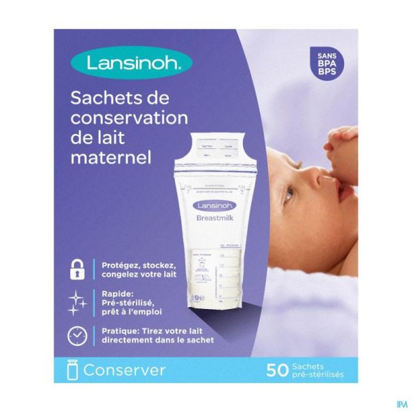 Lansinoh Sachets Conservation Lait Maternel 50