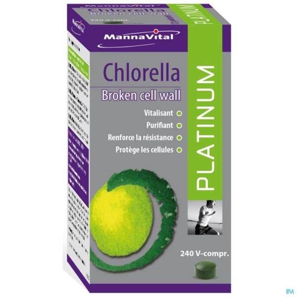 Mannavital Chlorella Platinum 240 Comprimés