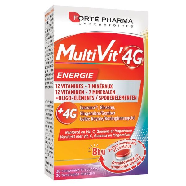 Multivit' 4g Energie Comprimés 30