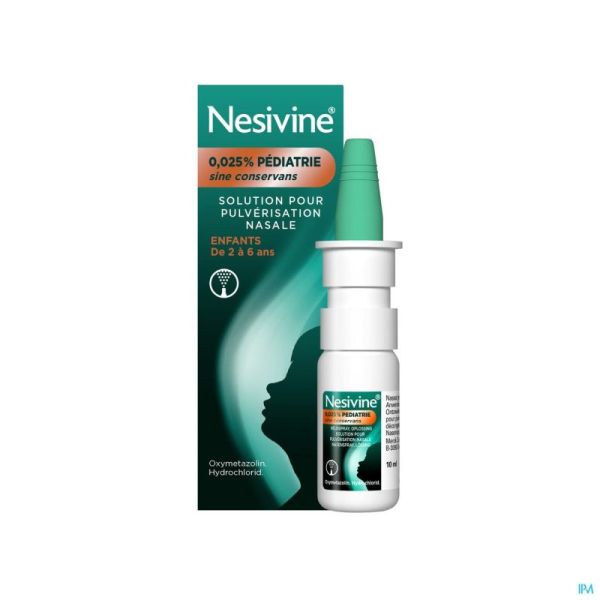 Nesivine Sine Conservans Spray Pédiatrique 0,025 %