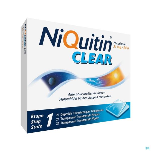 Niquitin Clear 21 Patchs 21 Mg