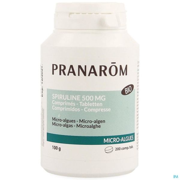 Spiruline Microalgues Comprimés 200 Pranarom