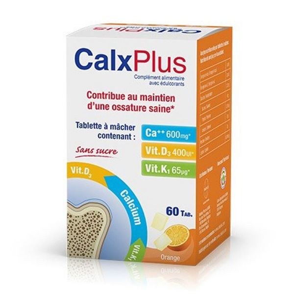 Calx-plus Orange S Sucre 60 Comprimés 