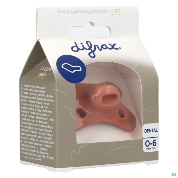 Difrax Sucette Dental Mini 0-6m 1 Pièce