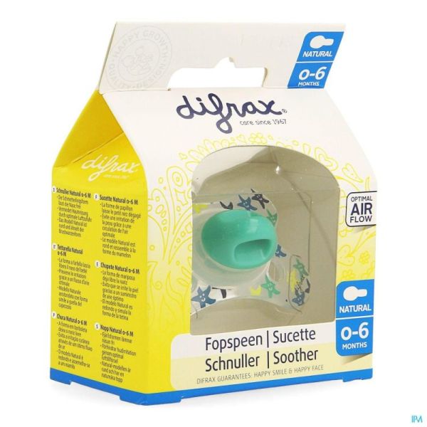 Difrax Sucette Mini Natural Assort 0-6m