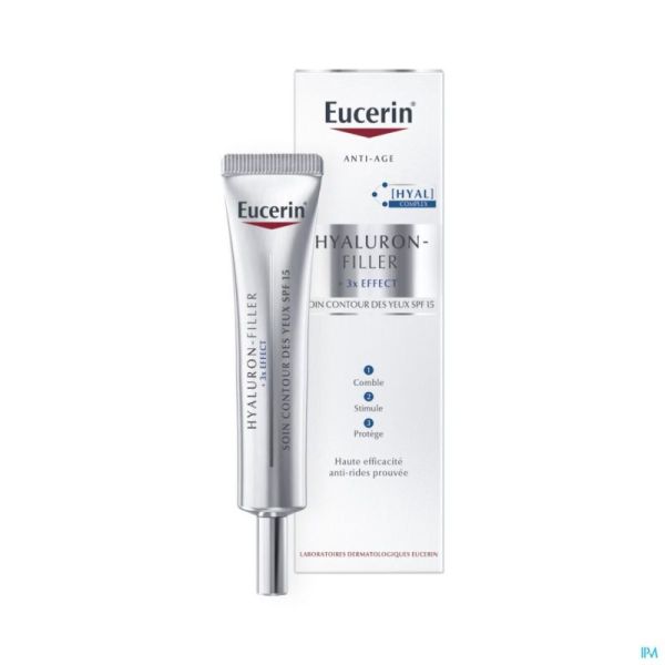 Eucerin Hyaluron-filler 3x Effect Contour des Yeux Ip15 15ml