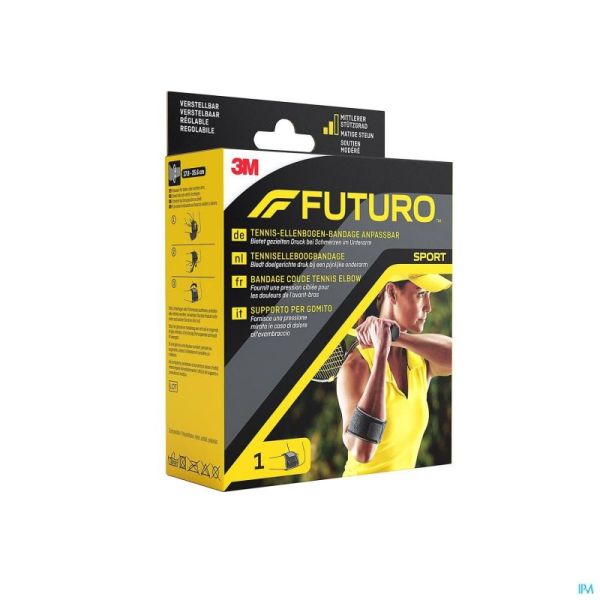 Futuro Sport Bandage Tennis-elbow - Adjustable Noir (17,8 > 35,6 Cm)