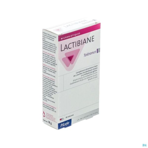 Lactibiane Tolerance 30 Gélules 