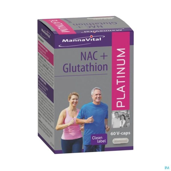 Mannavital Nac Glutathion Platinum V-gélules 60