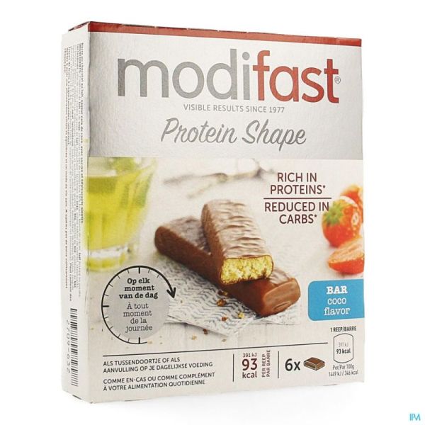 Modifast Protiplus Barre Coco 6x27 G