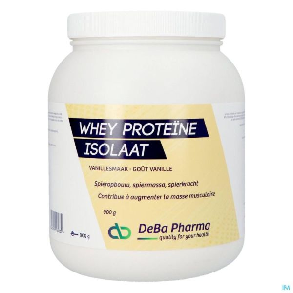 Whey Proteine Isolaat Vanille Gélules 900g Deba