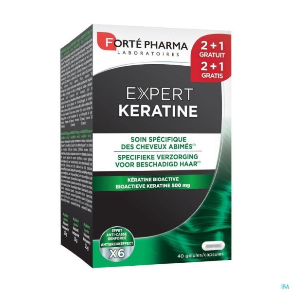 Expert Keratine 120 Gélules 2 Boites +1 Gratuite