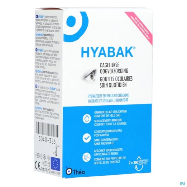 Hyabak Collyre Duopack 2x10 Ml